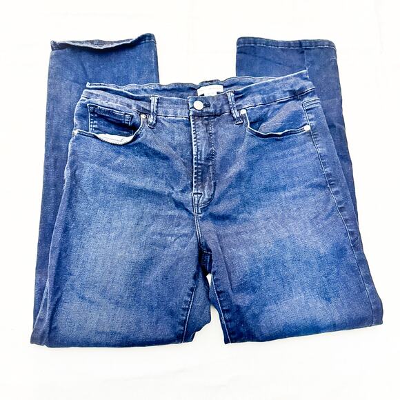 Good American Good Legs Dark Wash Denim Skinny Jeans Size 12 / 31 - Picture 4 of 8